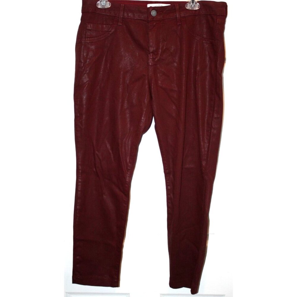 Divine Rights of Denim Ankle Jeans Cabernet Ankle Crop Shiny Look 31P 31 Petite
